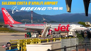 IRL Jet2 Boeing B737800NG Taxi amp Takeoff  Salerno Costa DAmalfi Airport [upl. by Tandi]