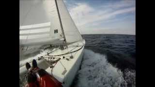 Fast starboat sailing öresund Sweden [upl. by Bolten]