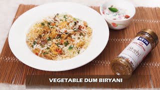 Keya Foods  Authentic Vegetable Dum Biryani Recipe Video [upl. by Sutsugua]