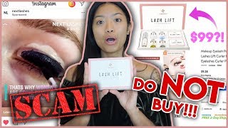 INSTAGRAM AD NEXT LASHES LASH LIFT KIT FIRST IMPRESSIONHONEST REVIEWREAL COST [upl. by Enyehc532]