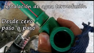 Aprender a hacer instalación de agua en una casa con termofusión [upl. by Macguiness]