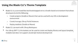 Front End Tools in Liferay 73 FrontEnd Dev [upl. by Torrence]