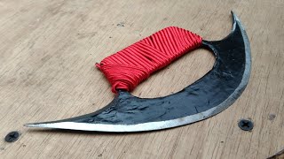 How to make a powerful angle knife at home  homemade knife [upl. by Mahala]