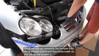 USR 0309 MBZ CLKClass W209 DEPO Headlight Installation [upl. by Anikes]