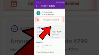 In 1 Minutes Autopay Remove from UPI App  Autopay mandate phonepay stopautopay ottplay [upl. by Rennug]