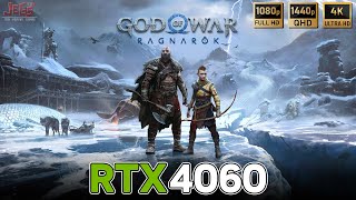 God of War Ragnarok  RTX 4060  FHD QHD 4K benchmarks [upl. by Nowed]