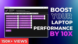 Optimizer for Windows 1011  ULTIMATE OPTIMIZATION [upl. by Monney]