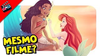 TEORIA  MOANA E A PEQUENA SEREIA SÃO O MESMO FILME [upl. by Atteugram955]