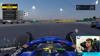 Alvaro Carretons POV of the Crash with Nicolas Longuet at WOR Bahrain [upl. by Yahsed]