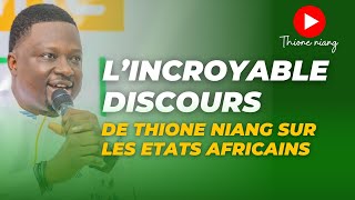 Thione NIANG Voila ce que nos États devraient faire pour créer de l’emploie… [upl. by Eduardo545]