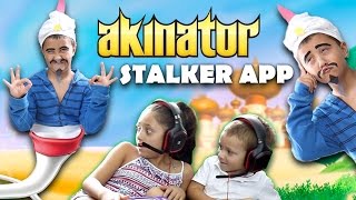 Akinator Knows Everything STALKER APP COMES TO LIFE Creepy GURU Fun FGTEEV GAMEPLAY  SKIT [upl. by Arihaz]