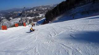 Sit SkiMono Ski Dream Program 2013 at Alpensia Pyeongchang South Korea [upl. by Nerhe]