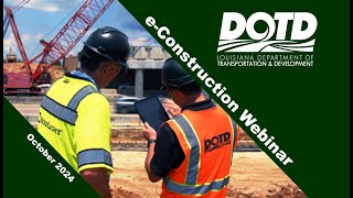 October 24 eConstruction Webinar [upl. by Kcirdla301]