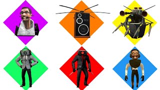 Spin Wheel Vacuum Toilet Speaker Helicopter Plungerman Glitch Mobile Mutant Toilet Radioman [upl. by Murtagh105]