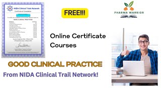 Free Certificate Course  Good Clinical Practice  For Pharma amp Life SciencesNIDA Clinical Trail [upl. by Rennie950]