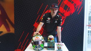 Max Verstappen reveals his special Brazilian GP 2021 helmet [upl. by Arvind760]