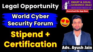 Best Legal Opportunity for All Law AspirantsStudents  Cyber Law  Smart amp Legal Guidance [upl. by Martelle]