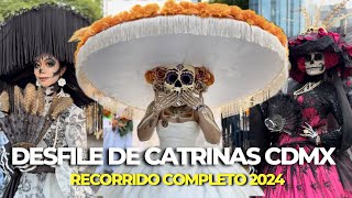 Así se vivió el ESPECTACULAR DESFILE DE CATRINAS en la CIUDAD DE MÉXICO 2024 🇲🇽 recorrido completo [upl. by Oicram]