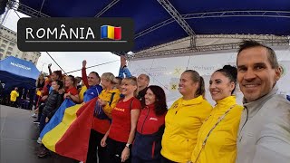 World Masters Athletics Marathon Championships opening ceremony team Romania 🇷🇴 [upl. by Odlavso]