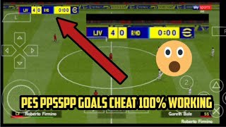 PES PPSSPP GOALS CHEAT New cheat server [upl. by Ogram964]