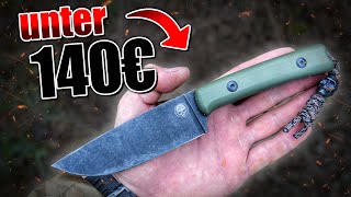 MEIN EIGENES MESSER für unter 140€  Outdoor Bushcraft Survival Messer Review deutsch 4K [upl. by Ahsei]