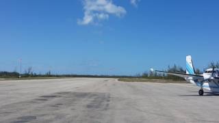 Britten Norman Islander short field landing in Chub Cay Bahamas [upl. by Brunelle]