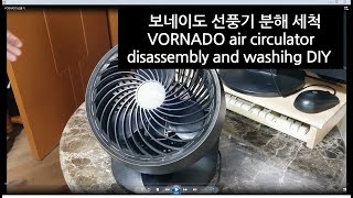 VORNADO 선풍기 분해 세척 수리 DIY [upl. by Zaob]