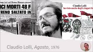 CLAUDIO LOLLI AGOSTO 1976 con introduzione e commento al brano [upl. by Lovel]