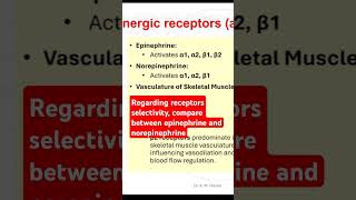 Epinephrine vs norepinephrine [upl. by Ladd]