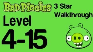 Bad Piggies 415 Flight in the Night Level 315 3 Star Walkthrough  WikiGameGuides [upl. by Yentruoc]