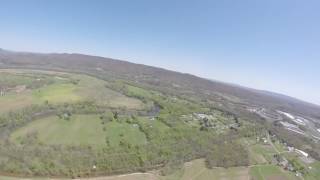 Glider in flight and landing in Western Maryland and West Virginia [upl. by Tnerual]