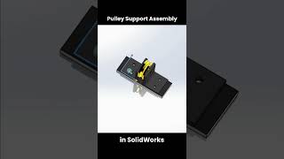 Pulley Support Assembly in SolidWorks  StepbyStep Tutorial [upl. by Enelec57]