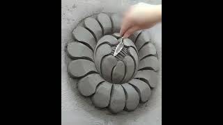 Artistic Mastery Crafting Chrysanthemum Sculptures with Sand Cement [upl. by Tonry]