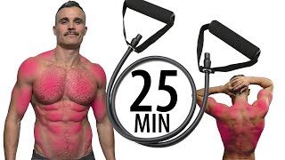 25 MINUTE FULL BODY RESISTANCE BAND WORKOUT [upl. by Eissert924]