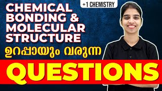 Plus One Chemistry  Chemical Bonding  Important Question  Exam Winner [upl. by Yrrok]