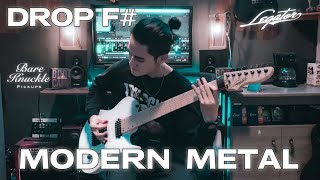 DROP F MODERN METALDJENT Legator Opus tradition 7  Bareknuckle Pickups Bootcamp Brute Force [upl. by Gleda123]