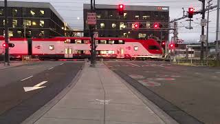 Caltrain Stadler Kiss 305306 309310 323324  San Francisco  4K [upl. by Akiehsat730]