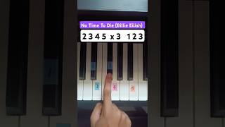 No Time To Die Billie Eilish🌹 pianotutorial piano pianomusic [upl. by Otsirc]