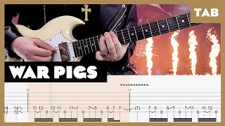 Black Sabbath  War Pigs  Guitar Tab  Lesson  Cover  Tutorial [upl. by Atikram]