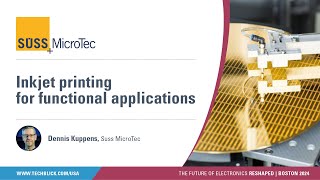 Suss MicroTec  Inkjet printing for functional applications [upl. by Anerys]