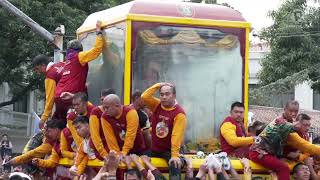 Black Nazarene image passes through Ayala Bridge in Manila [upl. by Ambie991]