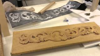 Norwegian Wood Carving Acanthus Art [upl. by Anomis]