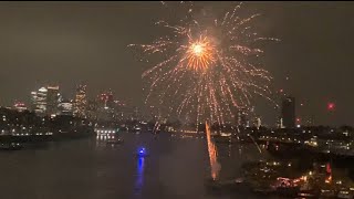 London’s Bonfire Night Fireworks 2024 over Thames 🎇 [upl. by Hanid]