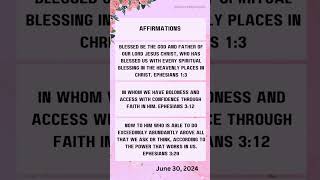 God promises for today June 30 2024 prayer christian jesus love scriptureoftheday [upl. by Nahgam255]