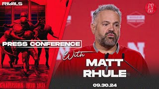 Nebraska Football Matt Rhule Rutgers press conference Sept 30 2024 [upl. by Patterson]