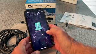 How to download and connect the inskam wifi endoscope app for iPhone [upl. by Ahsinac765]