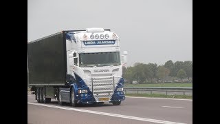 Truckspotten A37 met oa Linda Jaarsma Daalenburg en meer [upl. by Zulaledairam]