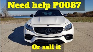 need help P0087 😫 mercedes e63s [upl. by Auqinahs]