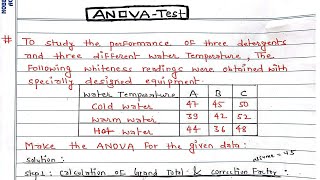 ANOVA Test  TwoWay ANOVA test  OneWay ANOVA test  ANOVA Ftest  ANOVA  Hypothesis testing [upl. by Schoenburg]