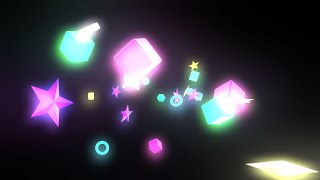 【フリー素材効果素材】ポップでかわいい図形が飛んでくるPop and cute shapes come flyingVideo material that can be used in MV [upl. by Dorelle360]